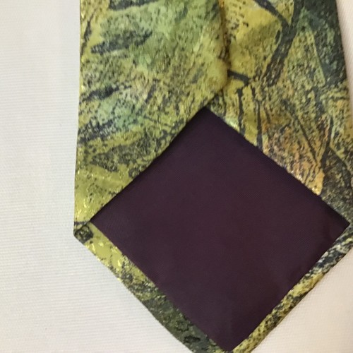 neck tie by Boston Traders greens, golds, yellows preowned - Picture 6 of 6
