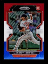 2022 PRIZM RED WHITE BLUE #28 MASON THOMPSON RC NATIONALS
