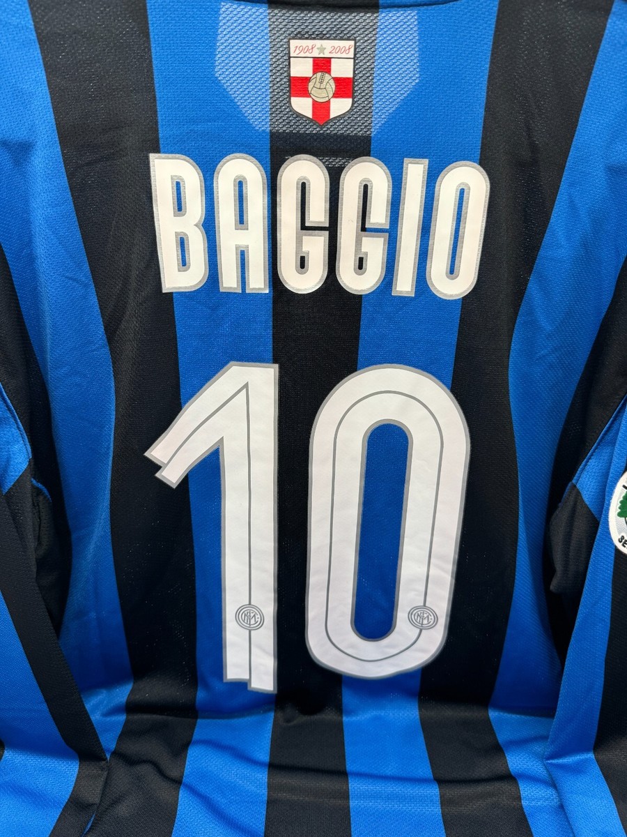 R.BAGGIO #10 INTER CALCIO HOME Shirt XL Football Jersey