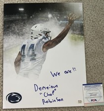 Chop Robinson Autographed Photo 11x14 Penn State Nittany Lions Signed PSA Coa