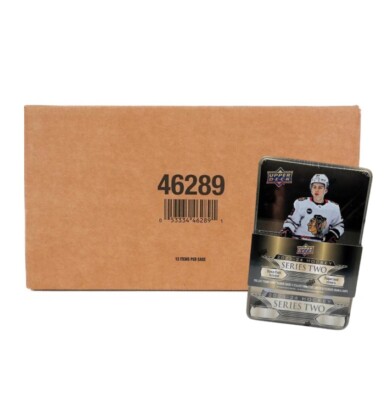 2023-24 Upper Deck Series 2 Hockey TIN 12-BOX CASE SEALED FREE SHIP