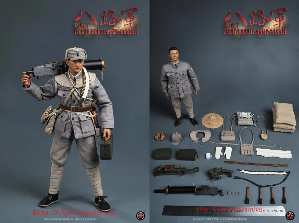 Soldier Story SS098 WWII Eighth Route Army Gunner 1/6 Figure Toy INSTOCK - Image 3 of 4