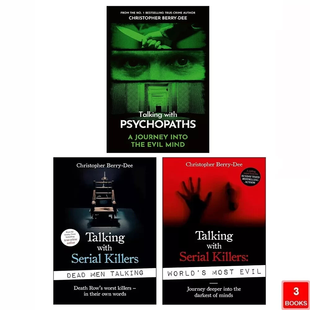 Christopher Berry-Dee Collection 3 Books Set Talking With Serial Killers NEW