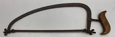 Rare Antique Carpenter Hand Bow Saw Marked SAN LORENZO