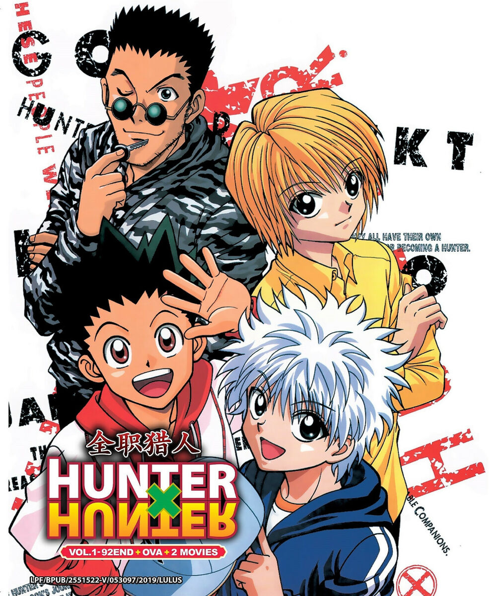 Hunter x Hunter 1999 Complete 92 Episodes + OVA & 2 Movies DVD English Subs