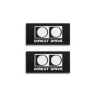 Technics Direct Drive Turntable logo Badge Dust Cover 25.4mm(1")X12.7mm(0.5")