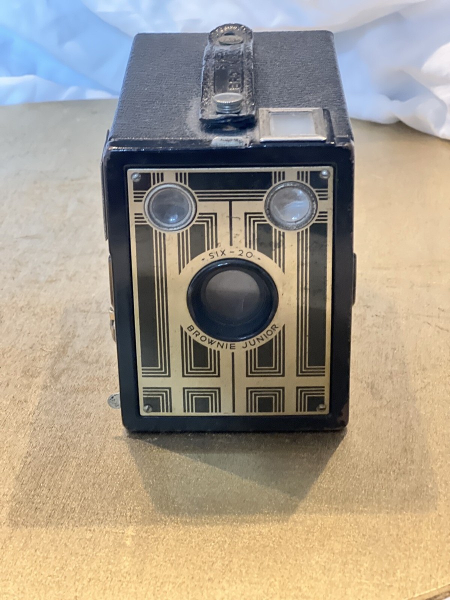 Vintage 1935 Kodak Brownie Junior SIX-20 Box Camera Rare Find