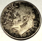 1960-D Roosevelt Dime - Circulated Condition - 90% Silver - US Coin - 3014
