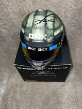 Lando Norris Signed Official Masterchief Halo Mini Helmet 1:2 McLaren Beckett