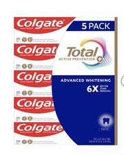 Colgate Total Advanced Whitening Toothpaste 6.4 oz 5-pack 0.72 per gallon