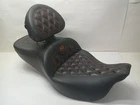 Harley-Davidson 08-23 Tour SADDLEMEN Roadsofa Seat Red Lattice Stitch Backrest