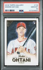 2018 TOPPS GALLERY #116 SHOHEI OHTANI ROOKIE RC PSA 10