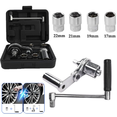 1/2'' Torsional Torque Multiplier Wrench Lug Nut Remover 17 19 21 22 Tire Change