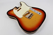 MJT OfficialCustom Vintage Aged Nitro Guitar Body Mark Jenny Bound 3Tone 3lbs2oz