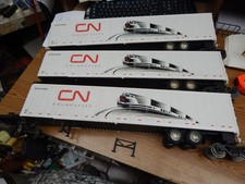 3 Aristocraft Cn Canadian National 53 Roadrailer Trailer Cars Used G Gauge Rare