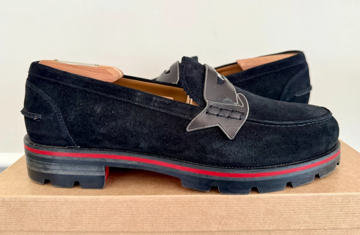 Christian Louboutin Women's Loafer Blue Casual Shoes for Men for
