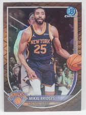 MIKAL BRIDGES REPTILIAN REFRACTOR 2025-26 BOWMAN CHROME BASKETBALL #BCV-152