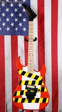 Kramer Baretta Custom Graphics - Danger Zone Warning Tape on White Red