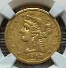 1845-P Liberty Half Eagle — photo from another recent sale