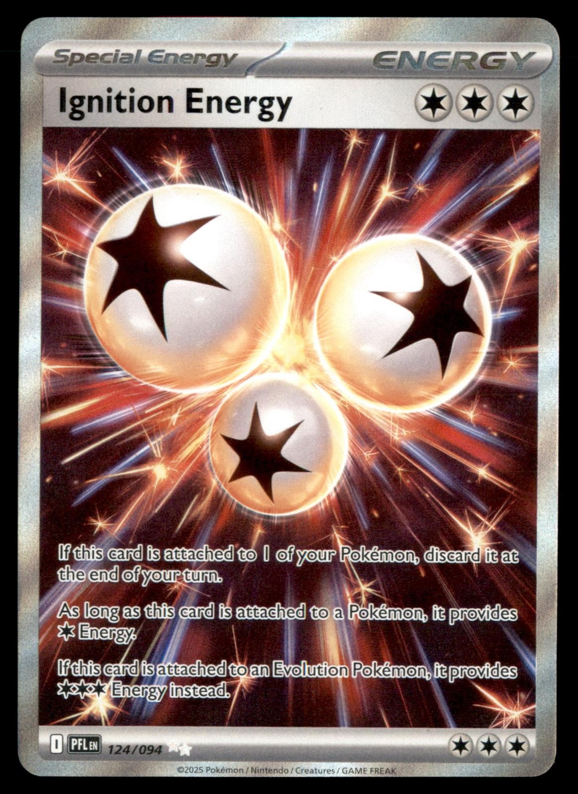 POKEMON IGNITION ENERGY 124/094 ULTRA RARE PHANTASMAL FLAMES HOLO NM/M 2025