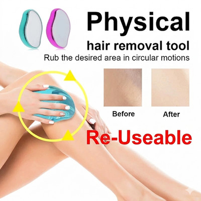 Crystal Eraser Hair Removal Magic Fast Exfoliate Painless Physical Hair Remover