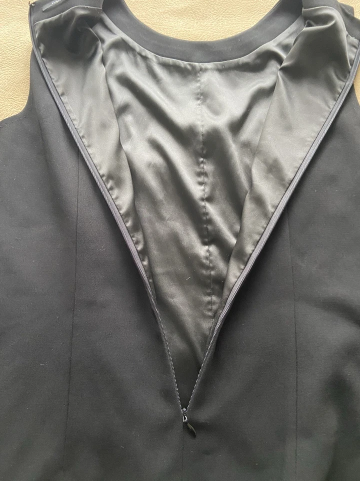 Ellie Tahari Black Career Stretch Sheath Dress SZ 14 LBD - Image 3 of 4