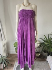 Free People Turning Up The Temperature Maxi Dress Purple Size XS RRP £98 