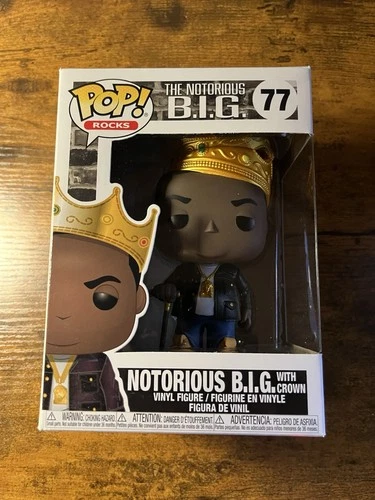 Funko Pop! Rocks Notorious B.I.G #77 Vinyl Figure Box Damage