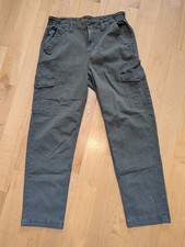 AMERICAN EAGLE Green STRETCH High Rise Straight Leg Cargo Pants Women  s Size 10
