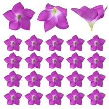 20-Pack Artificial Plumeria Flower Heads, 3.54" Fake Flowers,Purple