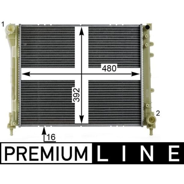 KüHler MotorküHlung Mahle CR 2004 000P FüR Fiat Panda-image