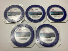 (5) 3M 06404 Vinyl Fine Line Masking Tape 471+ (1/8" X 36 Yards) Indigo
