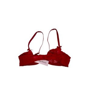 Agent Provocateur Alina Lorna Lace Bra Red Underwired Bows 36A Coquette Sexy NWT