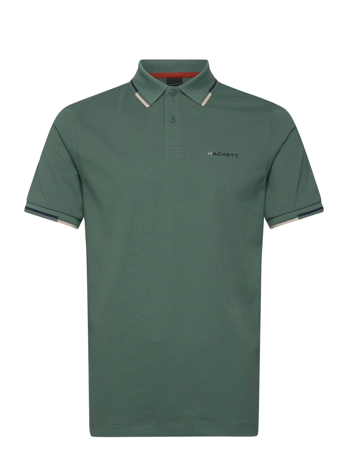 Hackett Sport Mens Polo Shirt Contrast Collar Smart Casual Teal Green M-2XL