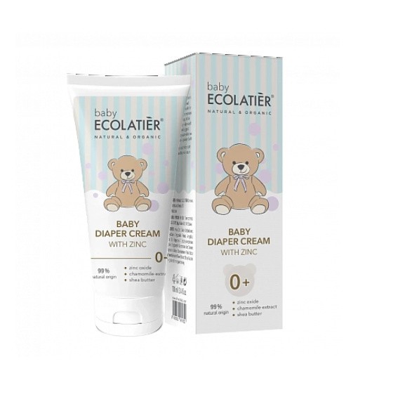 ECOLATIER Crema Pañal Bebé con Zinc 100 ml
