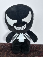 Marvel Universal Studios Plush Venom Spiderman Doll Comic 9" EUC