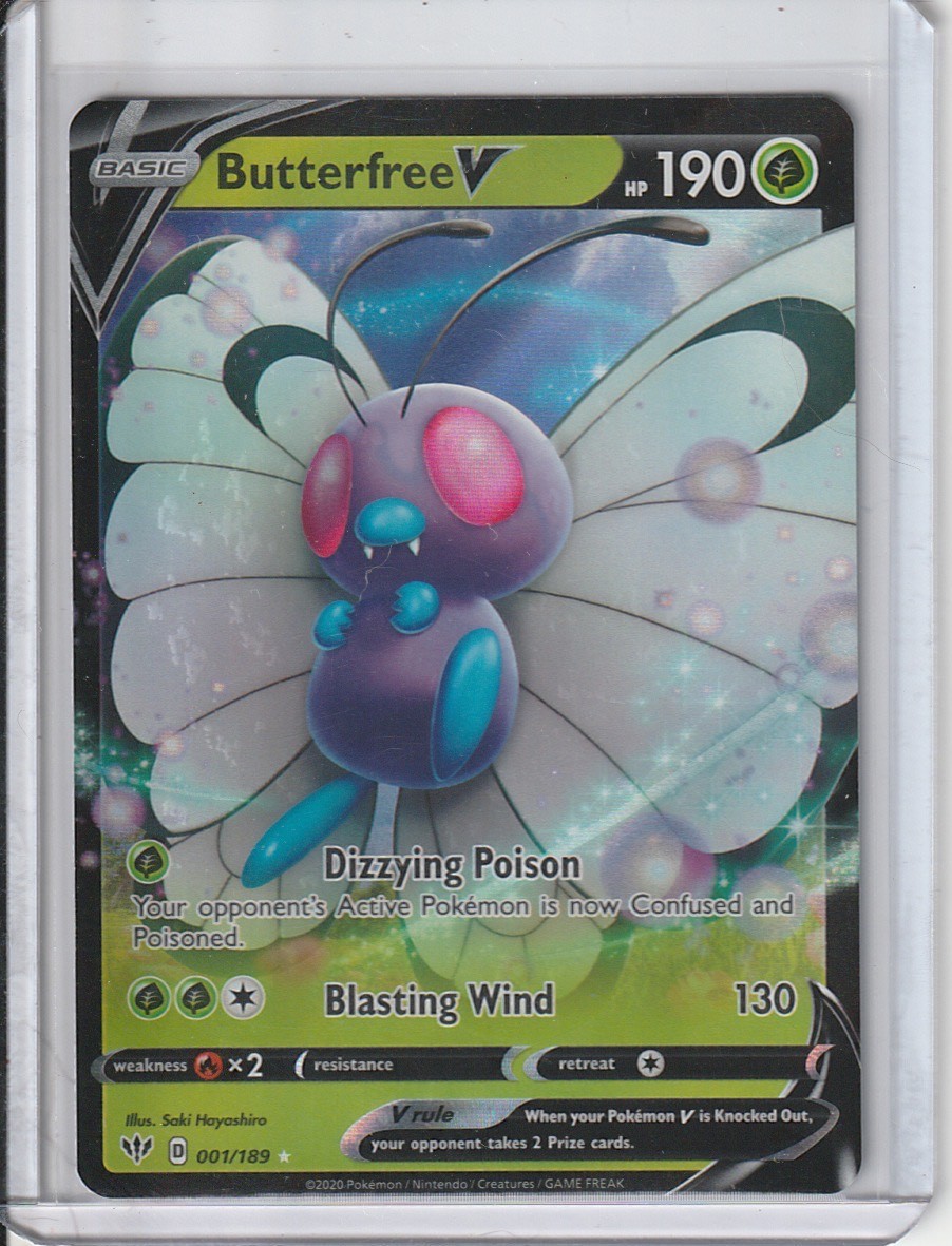 Butterfree V 001/189 SWSH03: Darkness Ablaze Ultra Rare