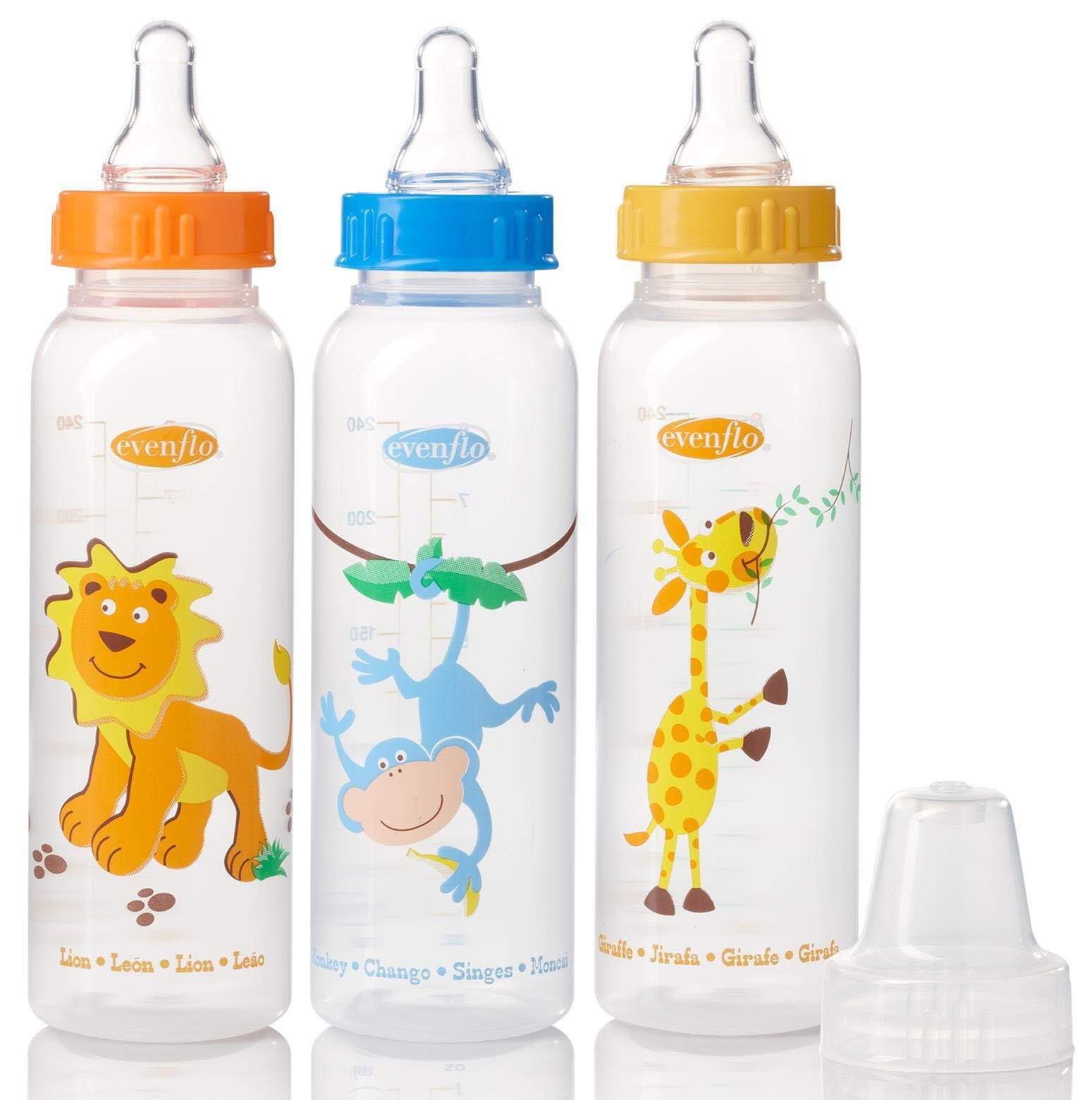 2x Even Flo Best for Baby 1338311 8 Oz Bottle with Standard 