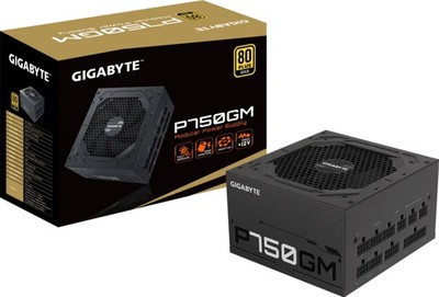 GIGABYTE GP-P750GM 750 W 80 PLUS GOLD Certified Full Modular Power Supply *NEW*