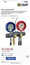 Yellow Jacket 45925 Co2 Charging Manifold And Hoses !