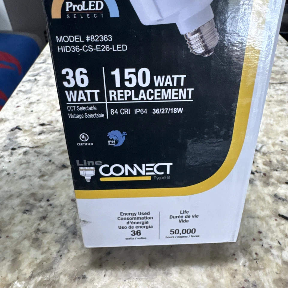 Halco ProLED 82363 HID36-CS-E26-LED 36 Watt LED Corn Cob Tunable White E26 - Image 3 of 4