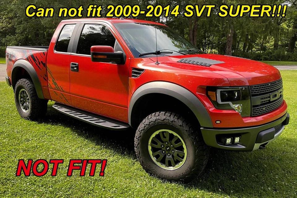 Parachoques delantero para Ford F150 F-150 2009-2014 parrilla capó parrilla estilo Raptor negro Foto 4 de 4