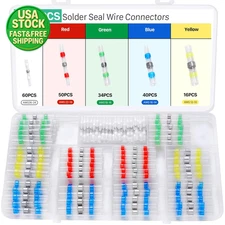 200PCS Solder Seal Heat Shrink Wire Connectors Waterproof Marine Automotive