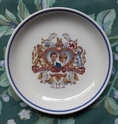 Prince Charles & Diana Porcelain Trinket Dish Plate 1981 Midwinter Staffordshire