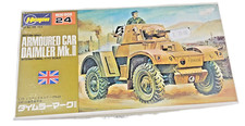 Hasegawa MB024 British Armoured Car Daimler Mk II WW2 Army 1:72 Scale Model Box.