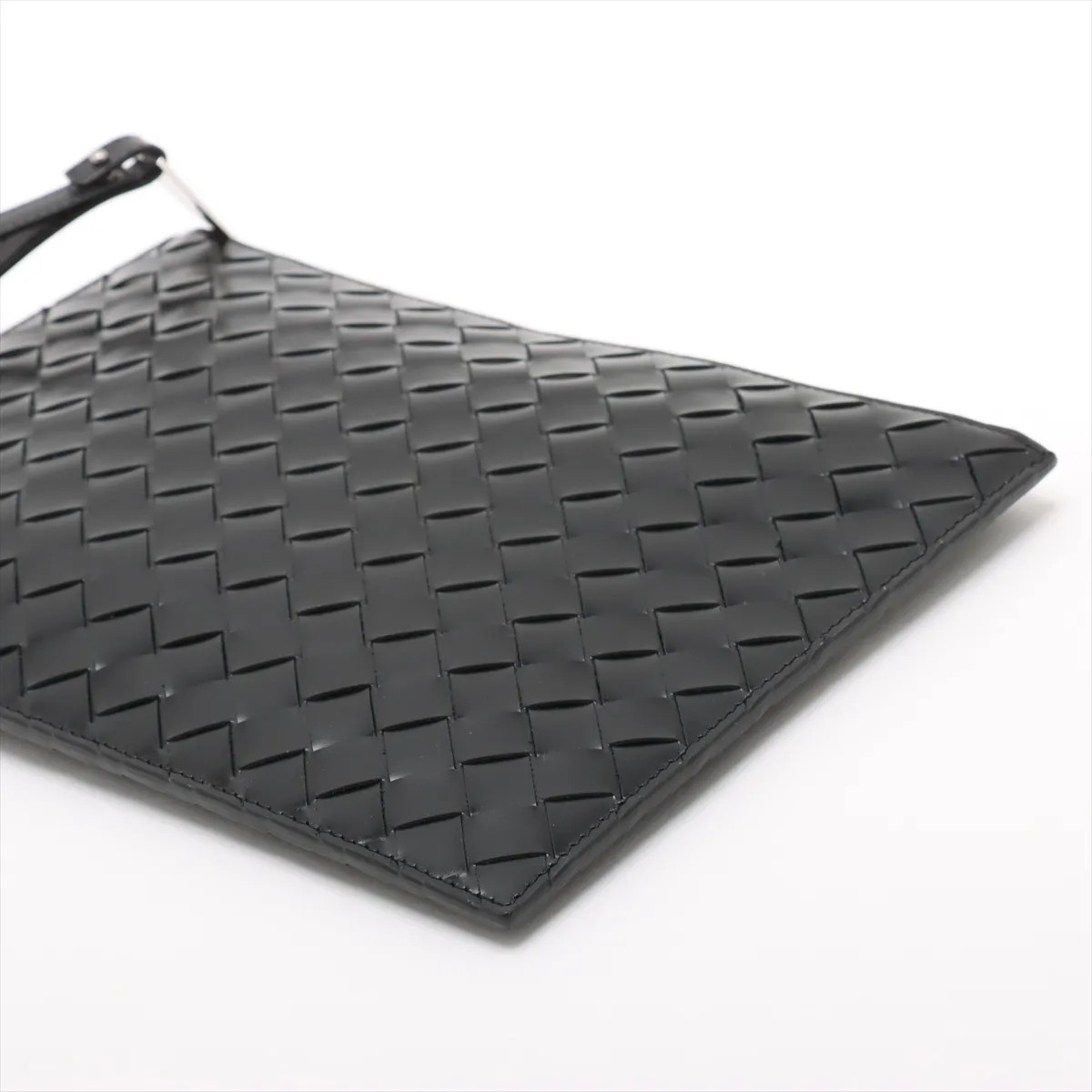 Bottega Veneta Intrecciato Leather Clutch bag Black thumbnail 3