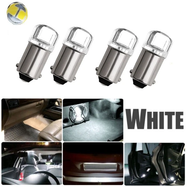2X BA9S T4W LED Bulb 12V Car Indicator Plate Light Car Dash Map Instrument Light - Image 3 of 4