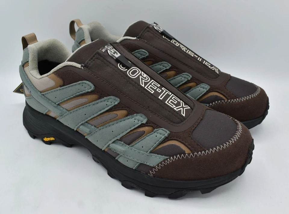 Sapatos de caminhada Merrell masculino tamanho 8 MOAB velocidade zíper GTX Gore-Tex impermeável - Imagem 3 de 4