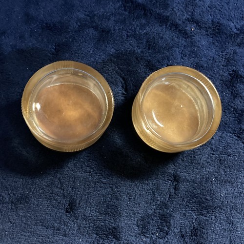Vintage Decorative glass vanity jars set of two - Picture 3 of 7