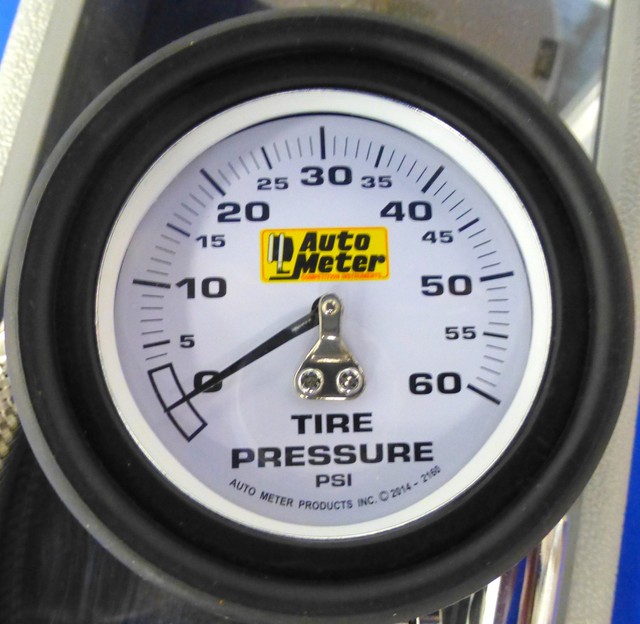 AutoMeter 2160 NASCAR Tire Pressure Gauge Analog 60 PSI for sale online
